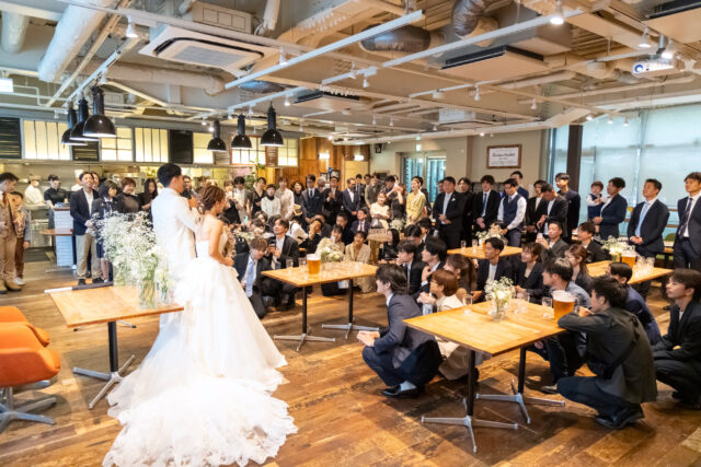 ウェディングパーティ,ウェディング,会費制,パーティ,令和婚,カジュアル,カジュアルウェディング,1.5次会,2次会,披露宴,挙式,結婚式,オリジナルウェディング,人前式,挙式,友人のみ,立食,半立食,立食パーティ